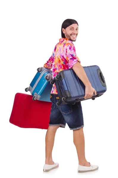 Mann im Reisekonzept — Stockfoto