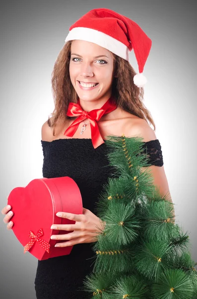 Christmas beautiful girl — Stock Photo, Image