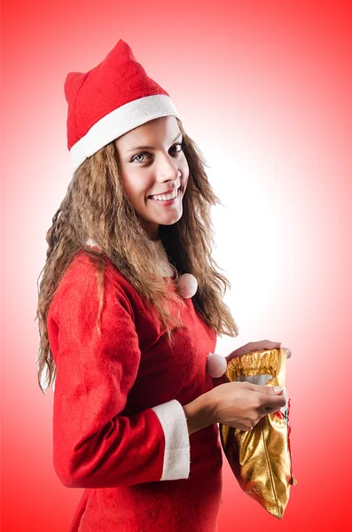 Mujer santa claus —  Fotos de Stock