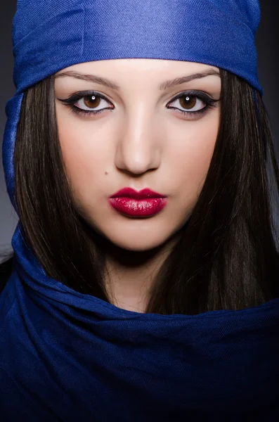 Young woman with headscarf — Stock Photo, Image