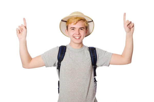 Cappello uomo in safari nel concetto di caccia — Foto Stock