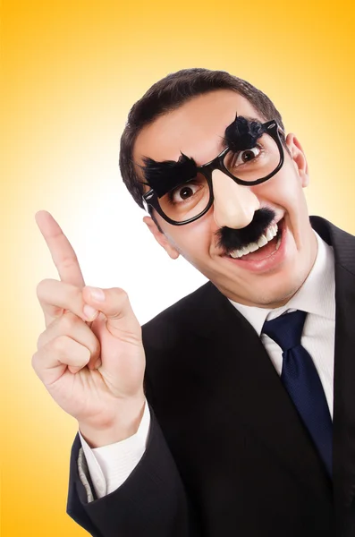 Hombre con cejas y bigote — Foto de Stock