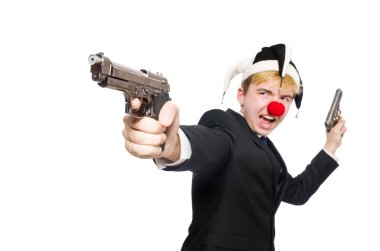 İşadamı palyaço komik kavram