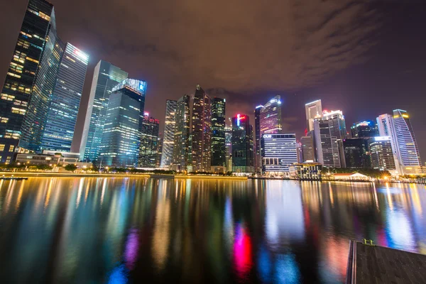 Panorama of Singapore skyline downtown — Stock Photo, Image