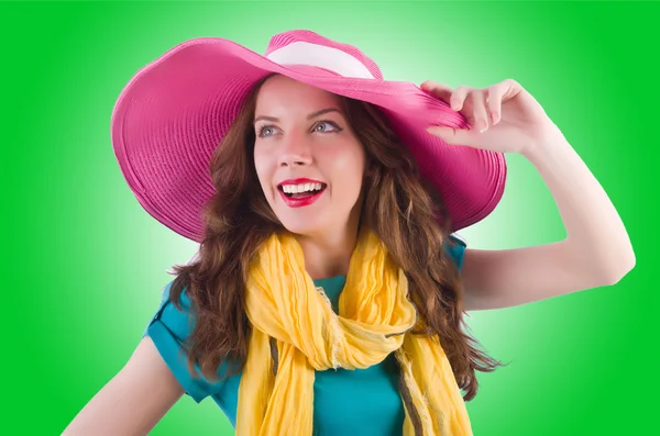 Girl preparing for vacation — Stock Photo, Image