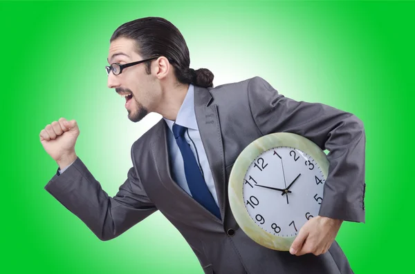 Geschäftsmann mit Uhr — Stockfoto