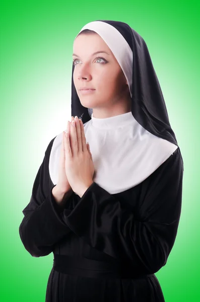 Young nun in religious — Stock Photo, Image