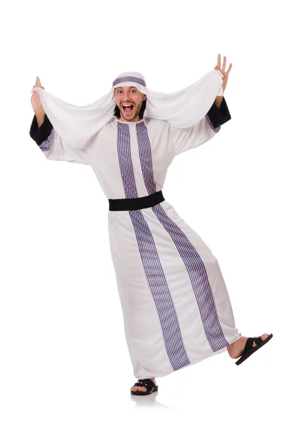 Arab man on white — Stock Photo, Image