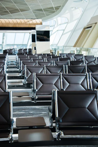 Chairs in the airport Royalty Free Stock Images