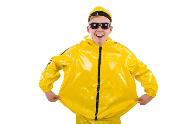 Mannen i gula kostym — Stockfoto