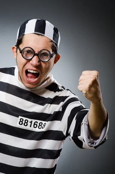 Prison inmate in funny — Stock Photo, Image