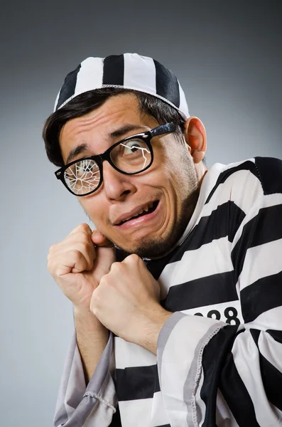 Prison inmate in funny — Stock Photo, Image