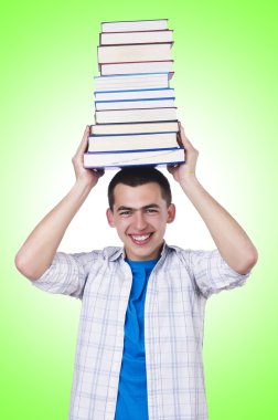 Öğrenci kitap ile