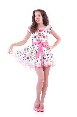 Moda dünyasında genç bir kadın