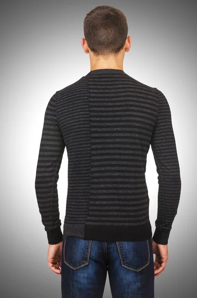 Male sweater on man — Stock Photo, Image