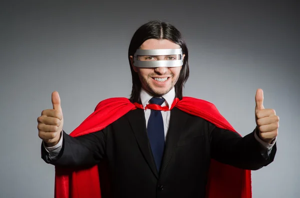 Man wearing red clothing in funny concept — Stock Photo, Image