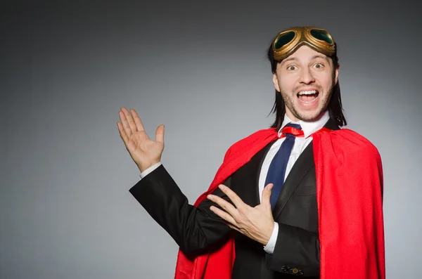 Man wearing red clothing in funny concept — Stock Photo, Image