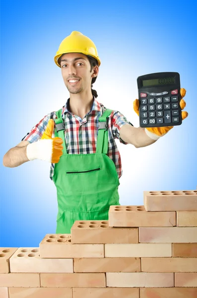 Constructeur et concept de calculatrice Photo De Stock
