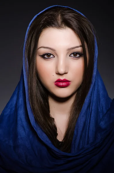 Young woman with headscarf — Stock Photo, Image