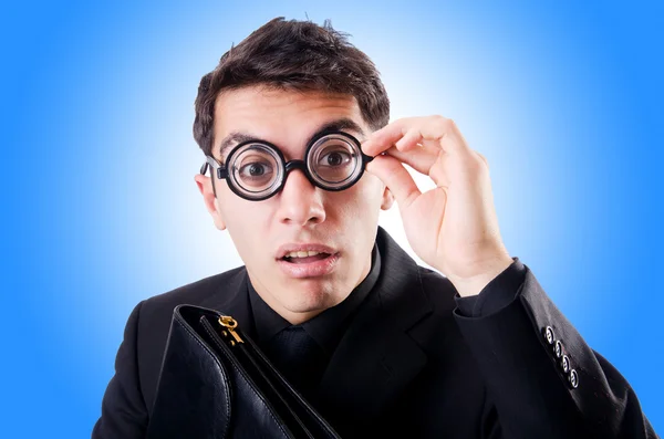 Nerd business man — Stock Photo, Image