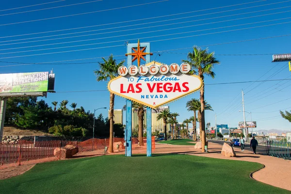 Beroemde las vegas teken — Stockfoto