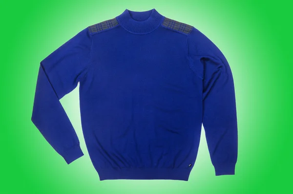 Blauwe mannelijke trui — Stockfoto