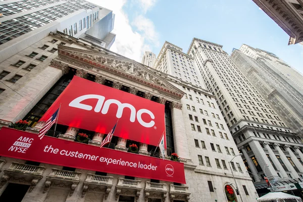 AMC IPO na Bolsa de Valores de Nova Iorque — Fotografia de Stock