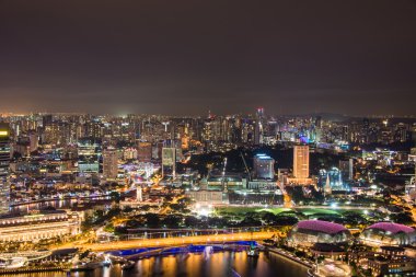 Singapur manzarası downtown
