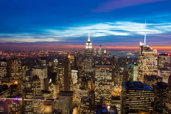 New York'un ünlü gökdelenleri — Stok fotoğraf