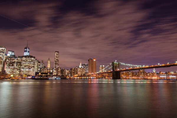 Night of Manhattan in New York, USA