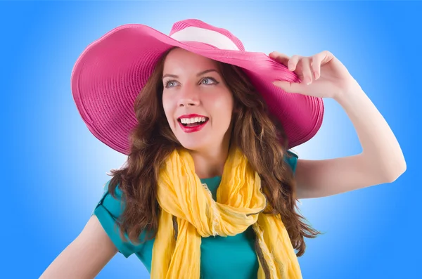 Girl preparing for vacation — Stock Photo, Image