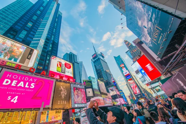 在美国，纽约时报广场. — 图库照片