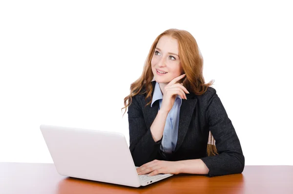 Mujer empresaria en concepto de negocio —  Fotos de Stock