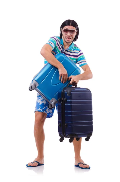 Man in travel concept — Stock Photo, Image