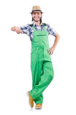 Genç neşeli bahçıvan