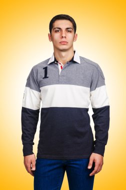 Degrade karşı kazaklı adam