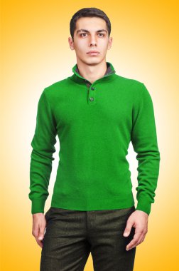 Degrade karşı kazaklı adam