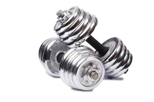 Dumbbells isolated on the white background — Stock Photo, Image