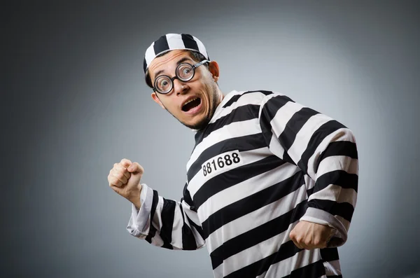 Running prison inmate — Stock Photo, Image