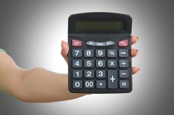 Strony gospodarstwa kalkulator — Zdjęcie stockowe