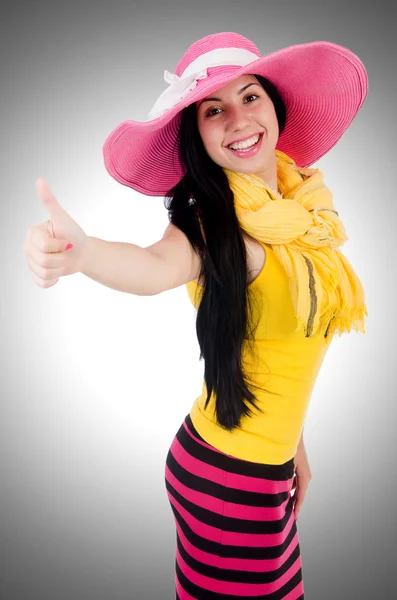 Chica preparándose para las vacaciones de verano — Foto de Stock