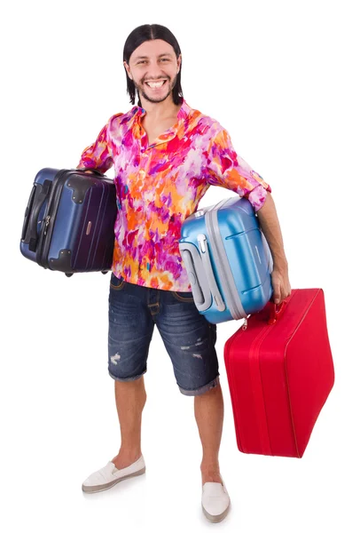 Man in travel concept — Stock Photo, Image