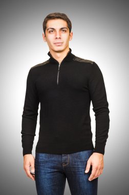 Male t-shirt  on man