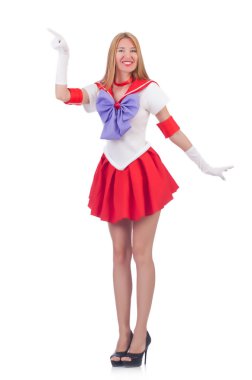 Moda dünyasında genç bir kadın