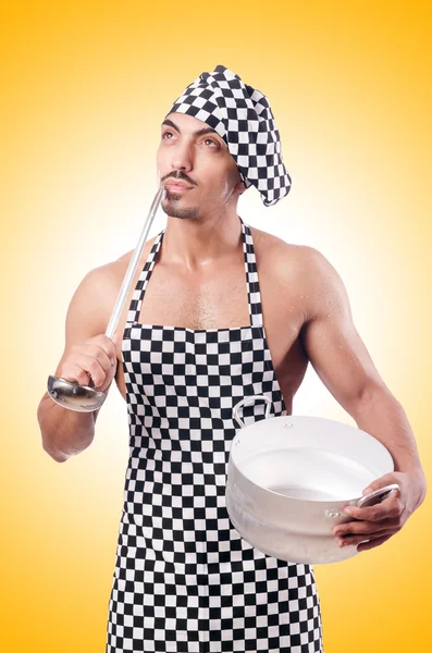 Sexy cozinheiro masculino — Fotografia de Stock