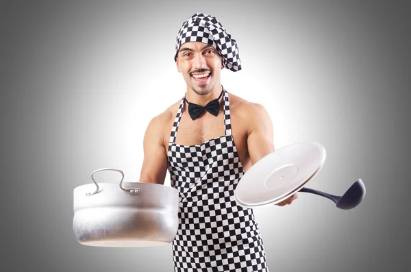 Sexy male cook — Stock Photo, Image