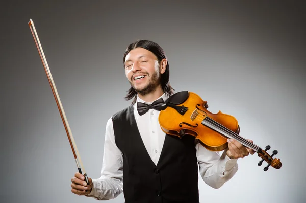 Homem violinista — Fotografia de Stock