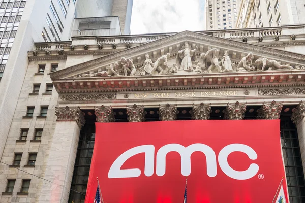 IPO AMC на Нью-Йоркской фондовой бирже — стоковое фото