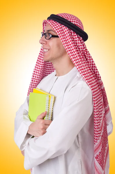 Arabische student geïsoleerd — Stockfoto