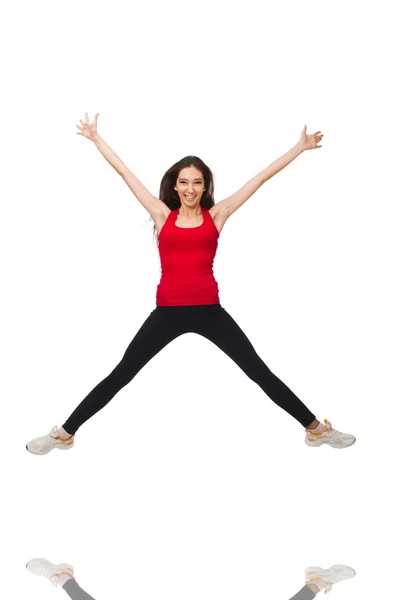 Mulher fazendo exercícios esportivos — Fotografia de Stock